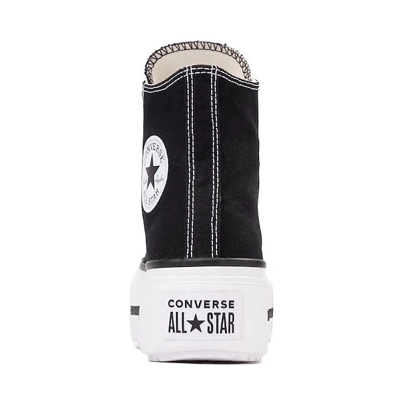 Converse Chuck Taylor All Star Lift Double Stack High-Top Sneaker - Black / White