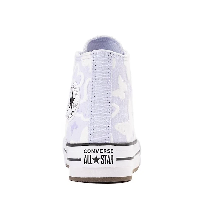 Basket montante Converse Chuck Taylor All Star Lift à motif de papillons - Enfants Mauve pâle