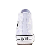 Basket montante Converse Chuck Taylor All Star Lift à motif de papillons - Enfants Mauve pâle