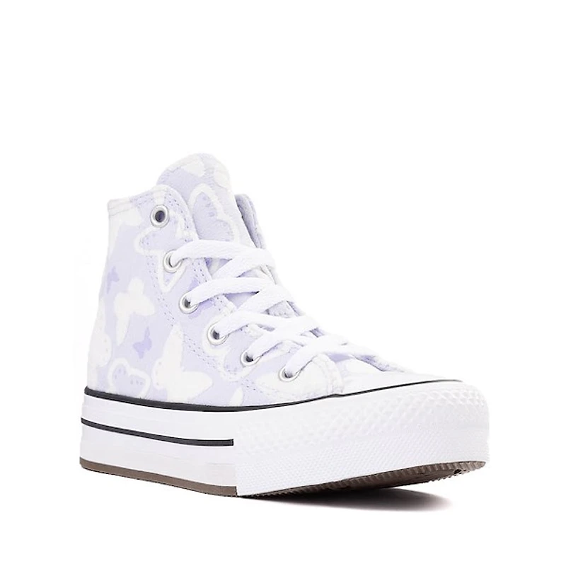 Basket montante Converse Chuck Taylor All Star Lift à motif de papillons - Enfants Mauve pâle