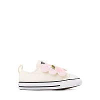 Converse Chuck Taylor All Star Flower And Bee Easy-On Low-Top Sneaker - Baby / Toddler Egret