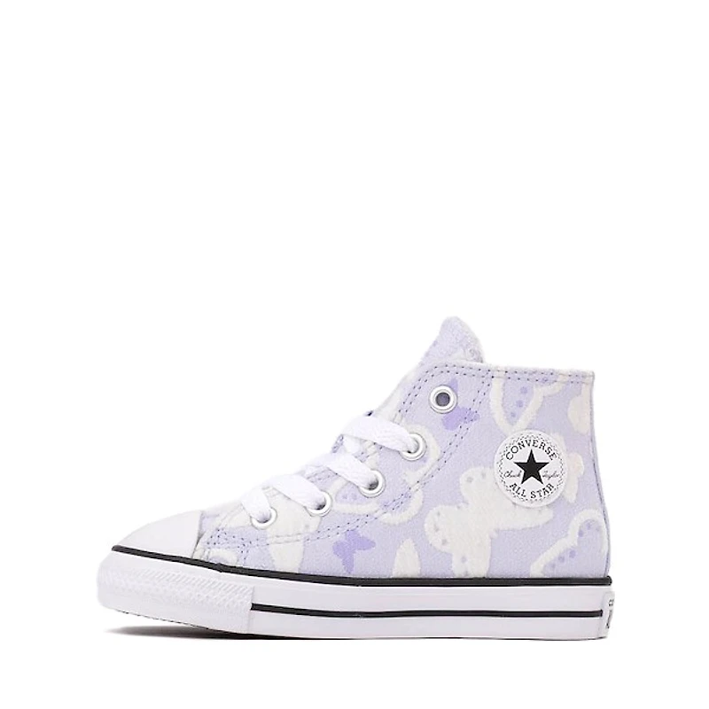 Basket montante Converse Chuck Taylor All Star à motif de papillons - Bébés / Tout-petits Mauve pâle