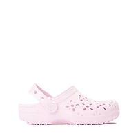 Crocs Classic Floral Cut-Out Clog - Little Kid / Big Pink Milk