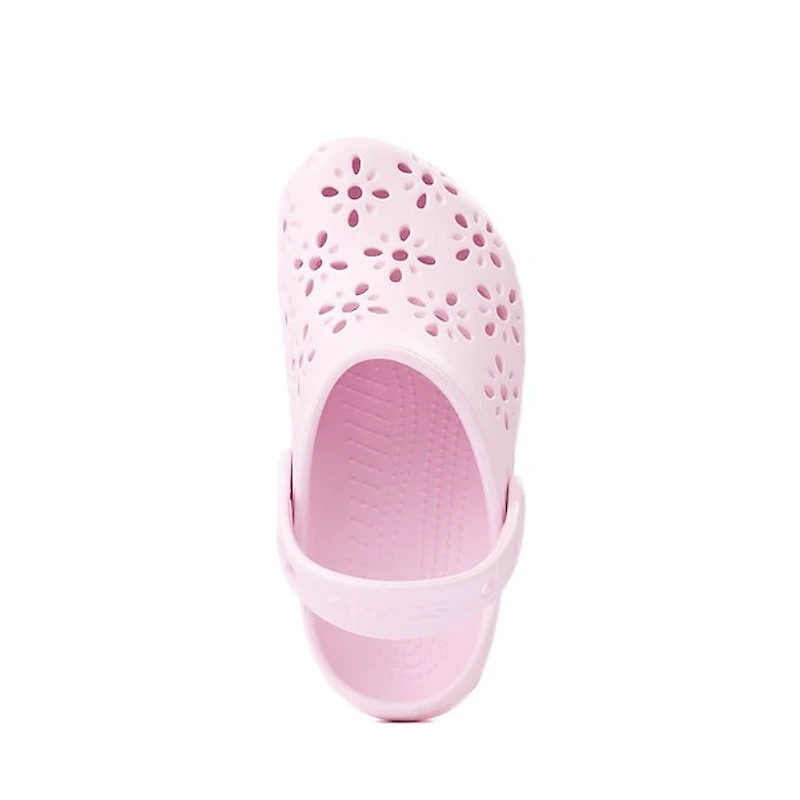 Sabot classique Crocs à découpe florale - Enfants / Junior Rose pâle