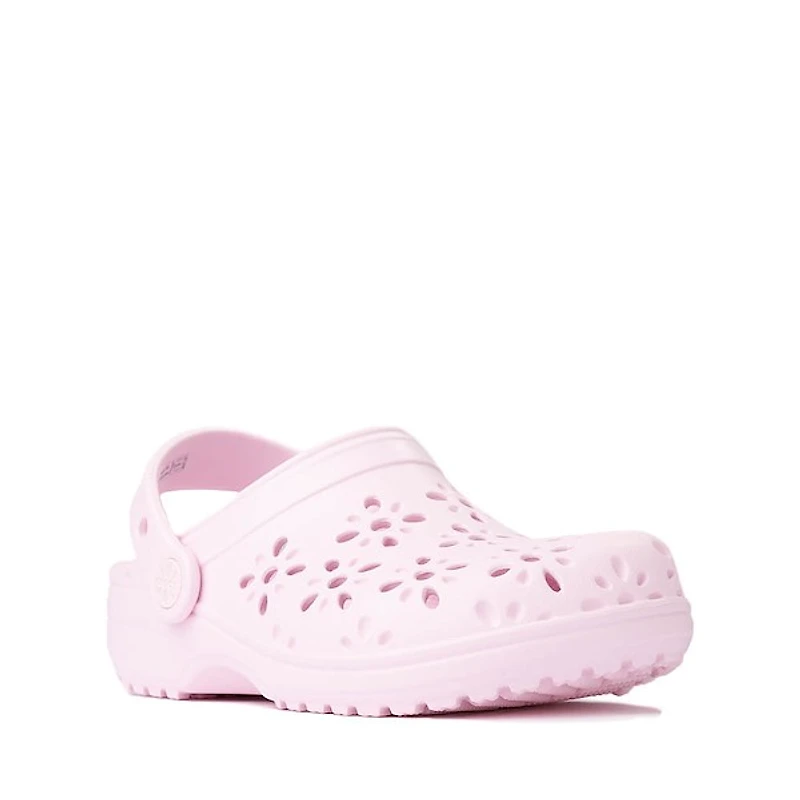 Sabot classique Crocs à découpe florale - Enfants / Junior Rose pâle