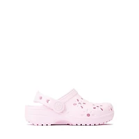 Crocs Classic Floral Cut-Out Clog - Baby / Toddler Pink Milk