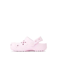 Crocs Classic Floral Cut-Out Clog - Baby / Toddler Pink Milk