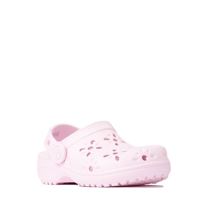 Sabot classique Crocs à découpe florale - Bébés / Tout-petits Rose pâle