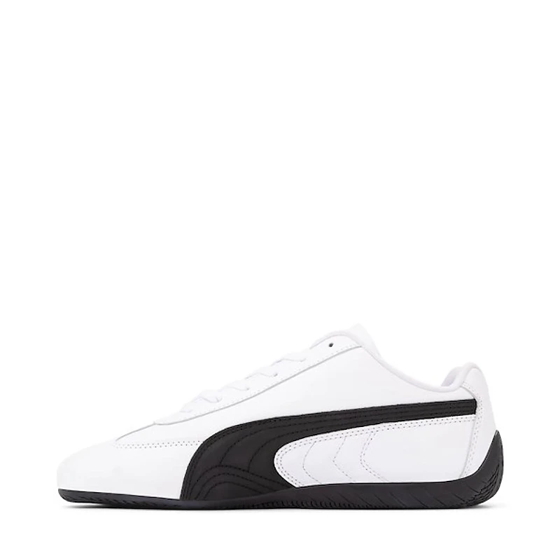 Mens PUMA Speedcat Leather Athletic Shoe - White / Black