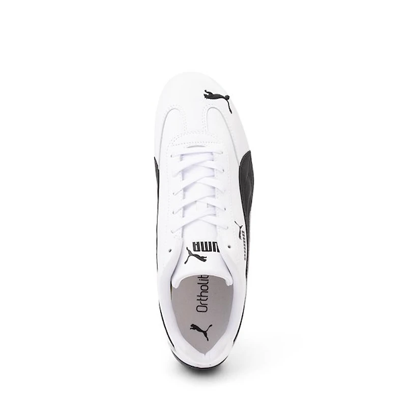 Mens PUMA Speedcat Leather Athletic Shoe - White / Black