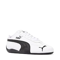 Mens PUMA Speedcat Leather Athletic Shoe - White / Black