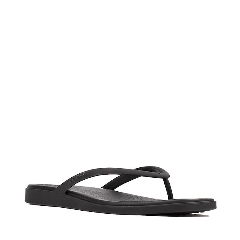 Womens Crocs Miami Flip Flop Sandal - Black