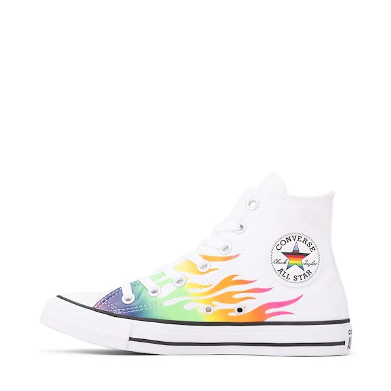 Basket montante Converse Pride Chuck Taylor All Star - Blanche / Flamme arc-en-ciel
