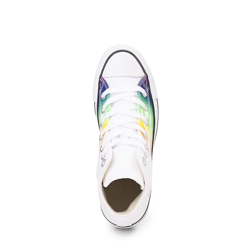 Basket montante Converse Pride Chuck Taylor All Star - Blanche / Flamme arc-en-ciel