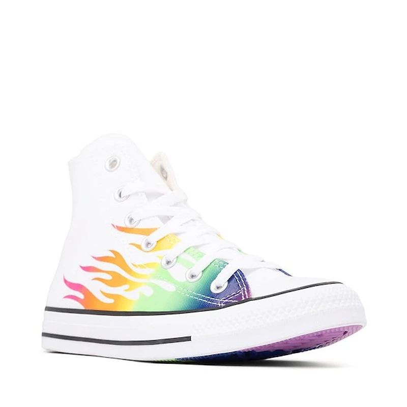 Basket montante Converse Pride Chuck Taylor All Star - Blanche / Flamme arc-en-ciel