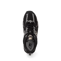 New Balance 530 Athletic Shoe - Black / Flat Taupe Leopard