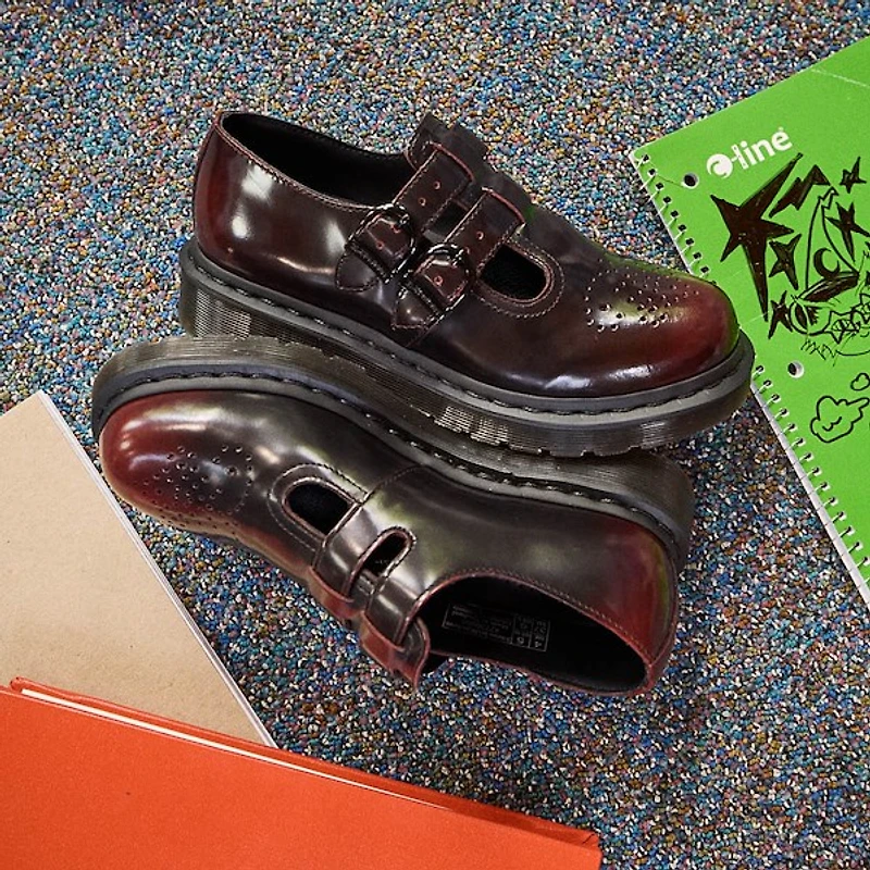Womens Dr. Martens 8065 Mary Jane Casual Shoe - Cherry Red