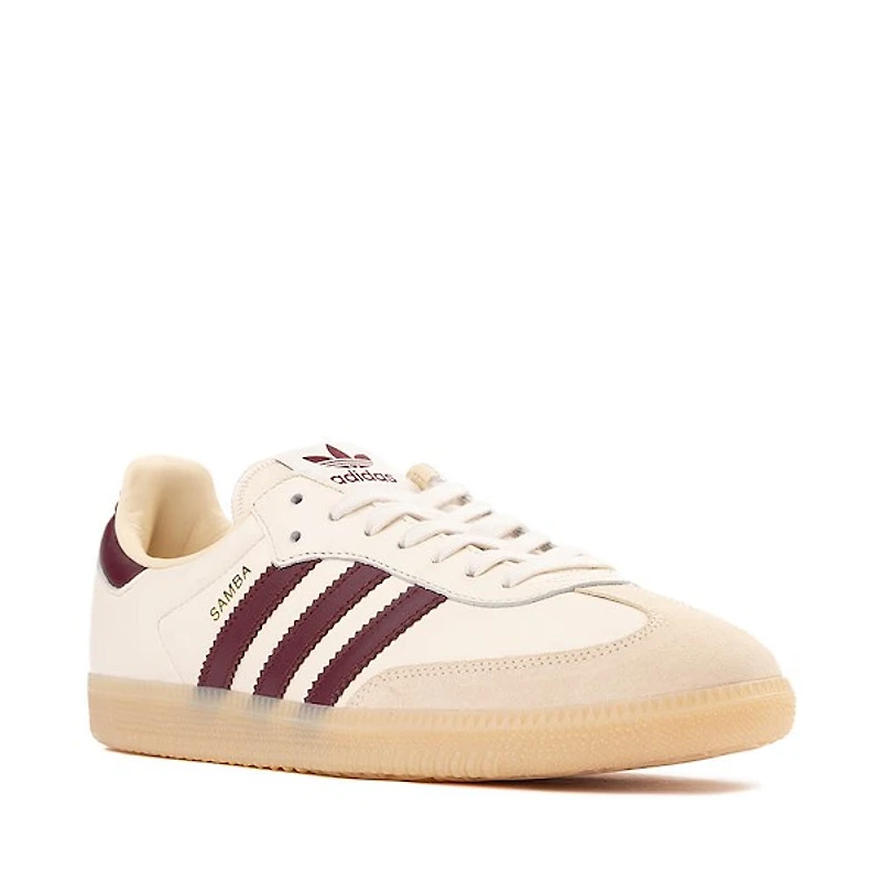 Mens adidas Samba OG Athletic Shoe - Wonder White / Shadow Red Gum
