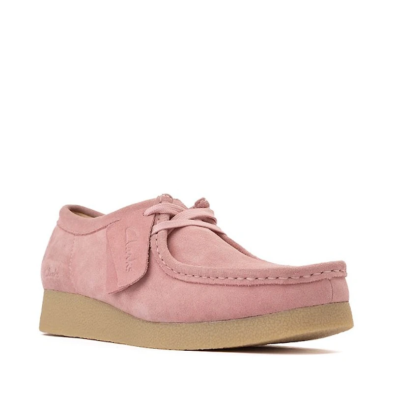 Womens Clarks Wallabee EVO LO Casual Shoe - Dusty Rose