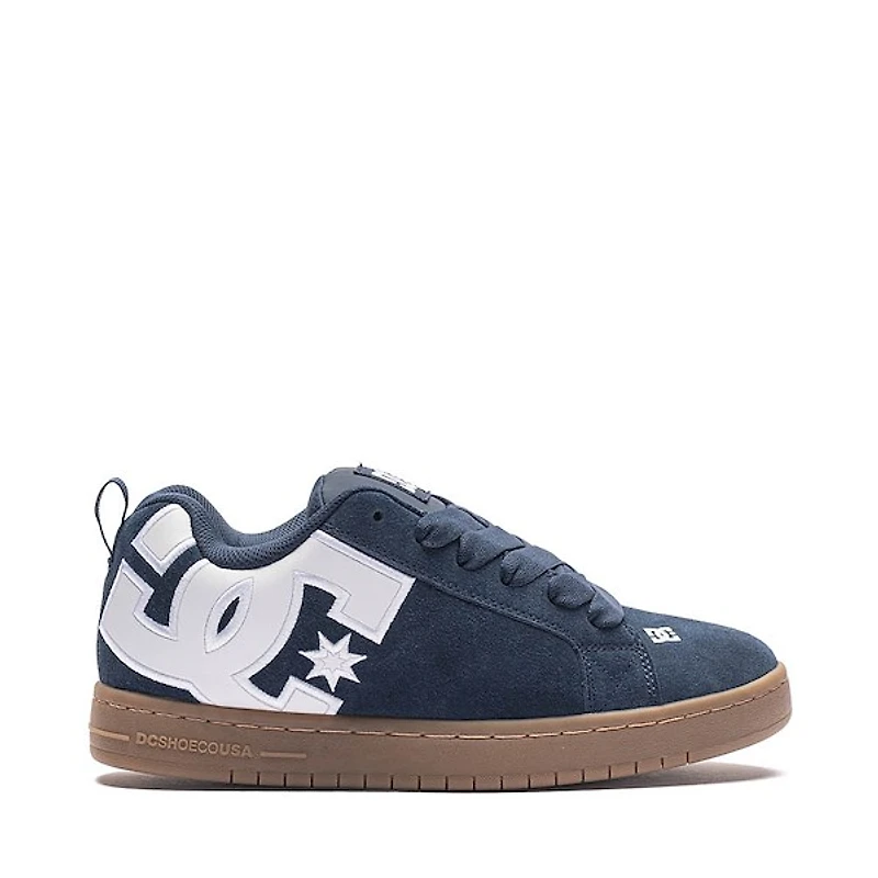 Mens DC Court Graffik Skate Shoe - Navy / White Gum