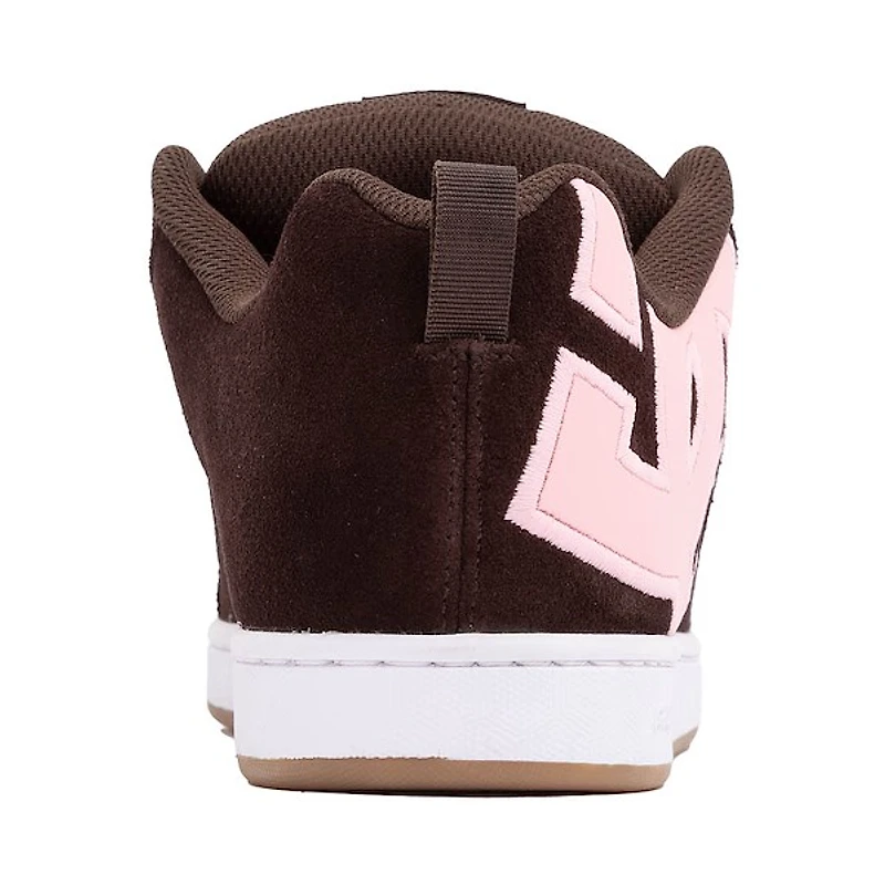Womens DC Court Graffik Skate Shoe - Brown / Pink