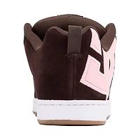Womens DC Court Graffik Skate Shoe - Brown / Pink