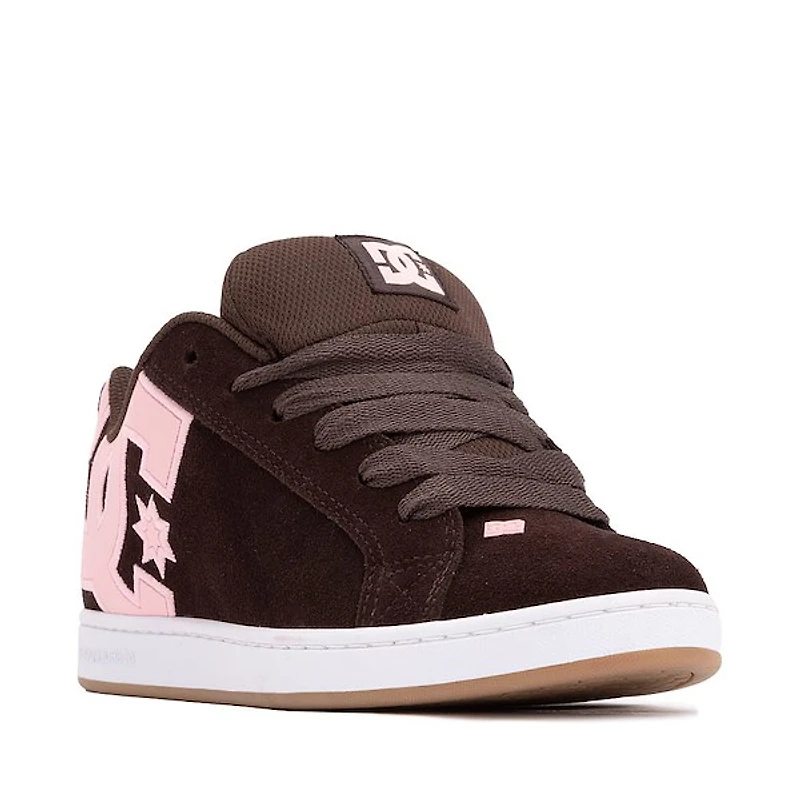 Womens DC Court Graffik Skate Shoe - Brown / Pink