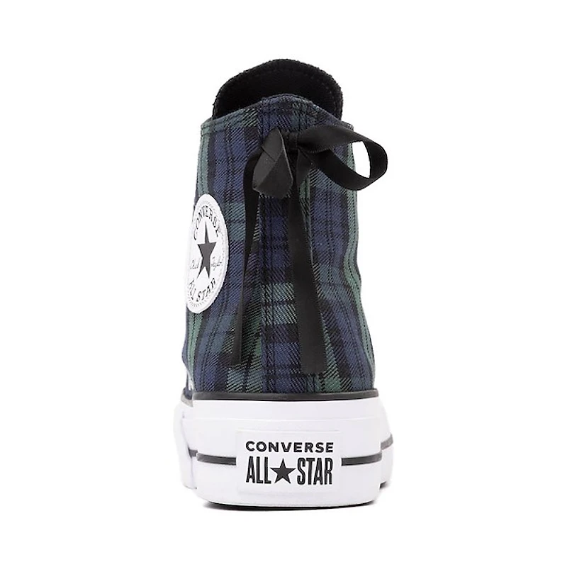 Basket montante Converse Chuck Taylor All Star Lift Plaid pour femmes  Marine et vert audacieux