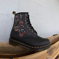 Womens Dr. Martens 1460 Vonda Tavern Roses Boot - Black