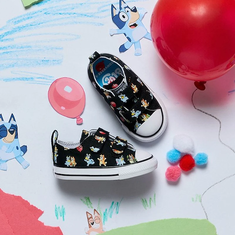Converse x Bluey Chuck Taylor All Star Easy-On Low-Top Sneaker - Baby / Toddler Black