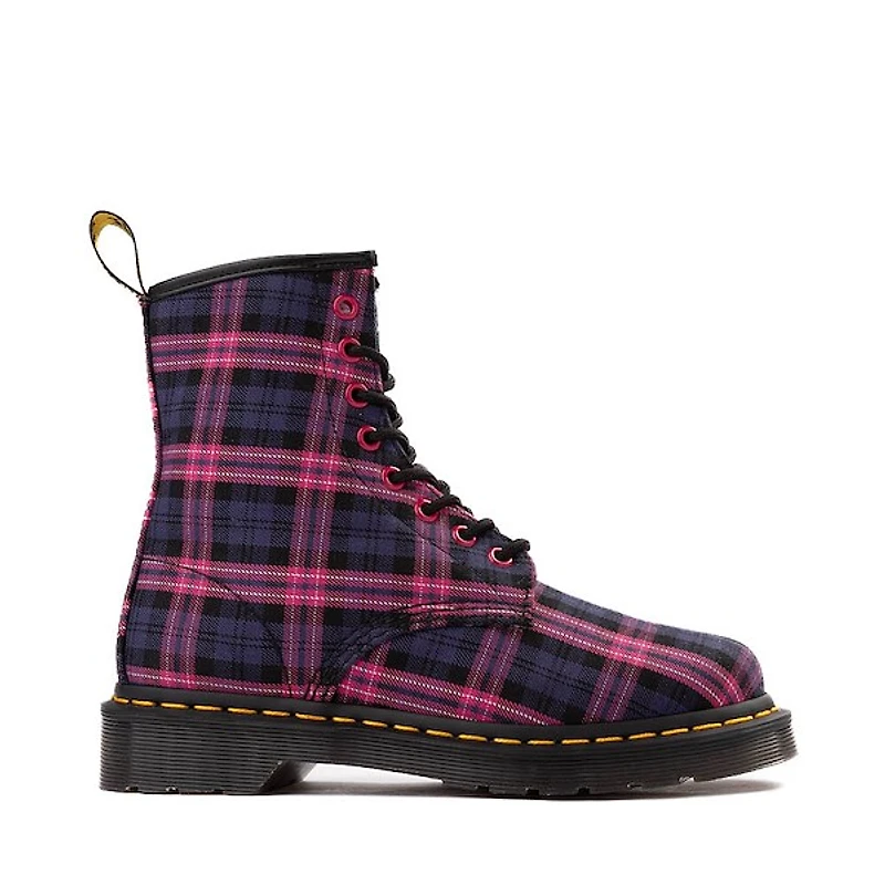 Womens Dr. Martens 1460 8-Eye Boot - Pink Tartan
