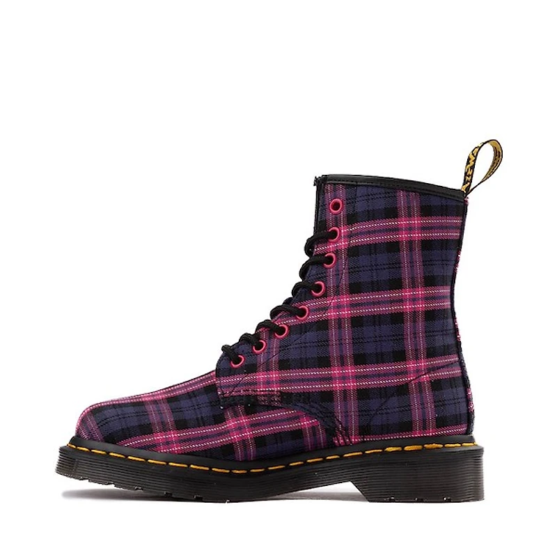 Womens Dr. Martens 1460 8-Eye Boot - Pink Tartan
