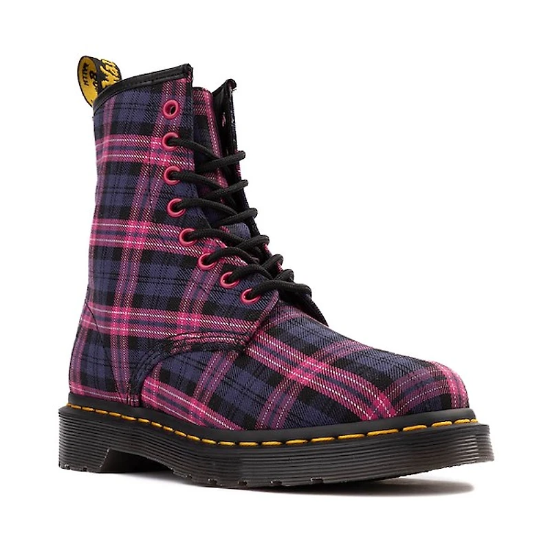 Womens Dr. Martens 1460 8-Eye Boot - Pink Tartan