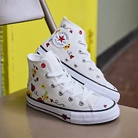 Converse Chuck Taylor All Star Ladybugs High-Top Sneaker - Little Kid Natural