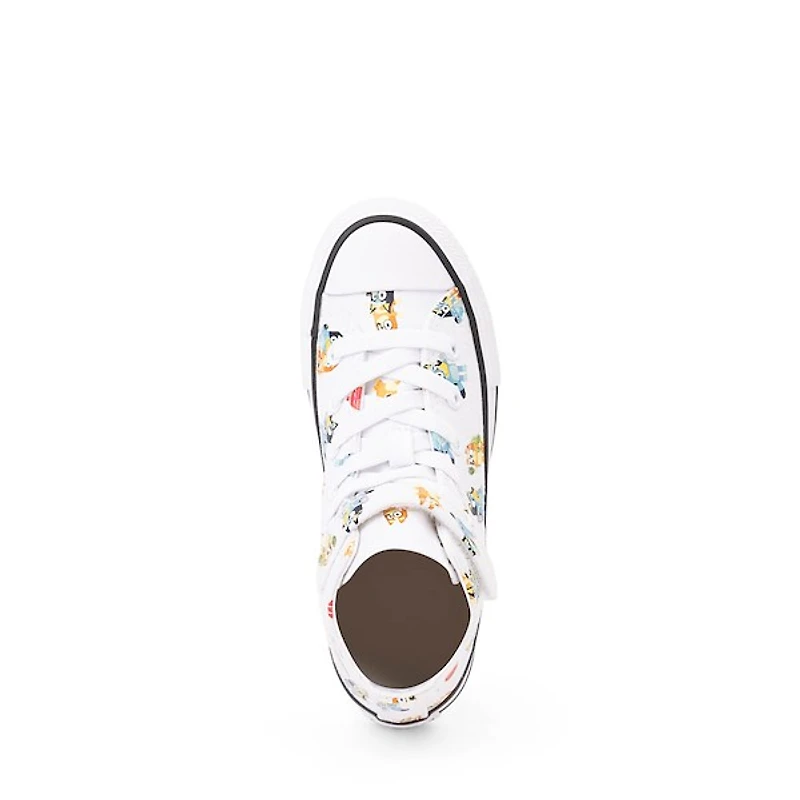 Converse x Bluey Chuck Taylor All Star Easy-On High-Top Sneaker - Little Kid White