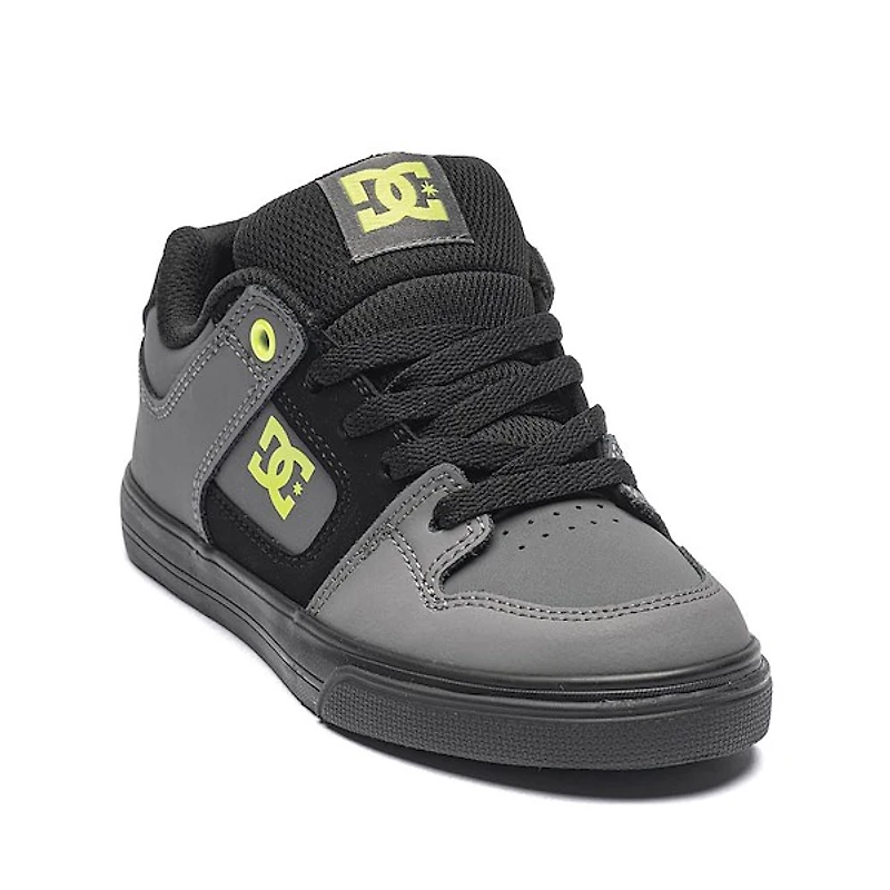 DC Pure Skate Shoe - Little Kid / Big Grey Black