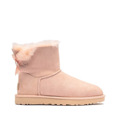 Womens UGG® Mini Bailey Bow II Boot - Beige Blush