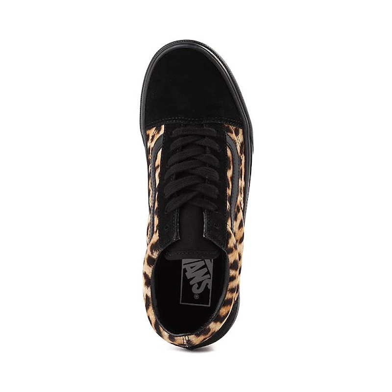 Vans Old Skool Skate Shoe - Black / Leopard