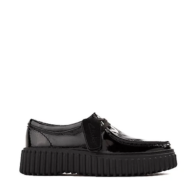 Womens Clarks Torhill Low Patent Casual Shoe - Black