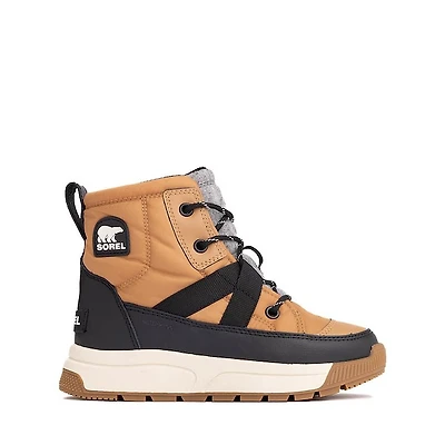 Sorel Whitney&trade III Mid Waterproof Boot - Little Kid / Big Kid - Tawny Buff / Black