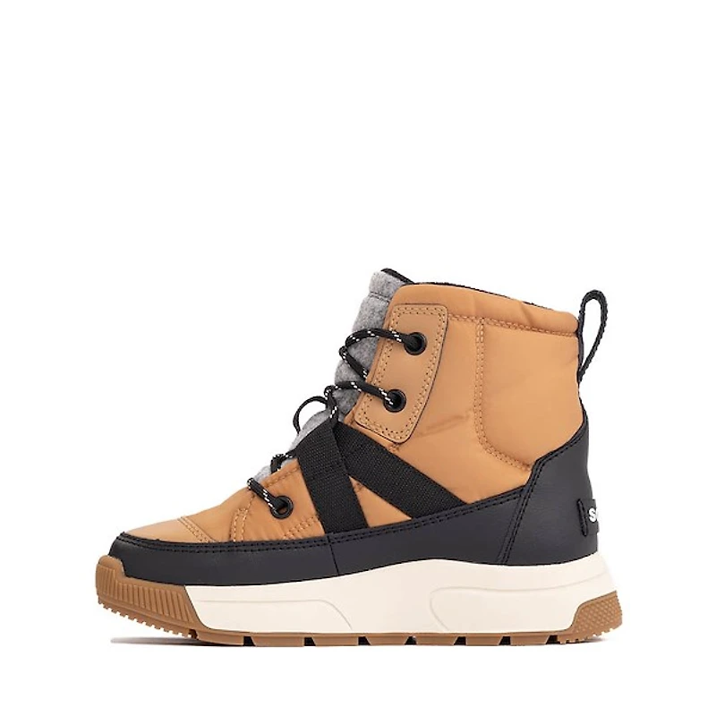 Sorel Whitney&trade III Mid Waterproof Boot - Little Kid / Big Kid - Tawny Buff / Black