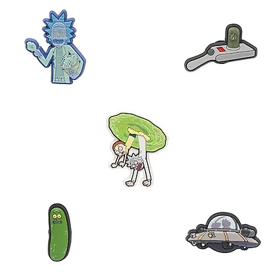 Rick and Morty Crocs Jibbitz&trade Shoe Charms 5 Pack - Multicolor
