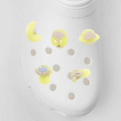 Crocs Jibbitz™ Glow In The Dark Space Shoe Charms 5 Pack - Multicolor