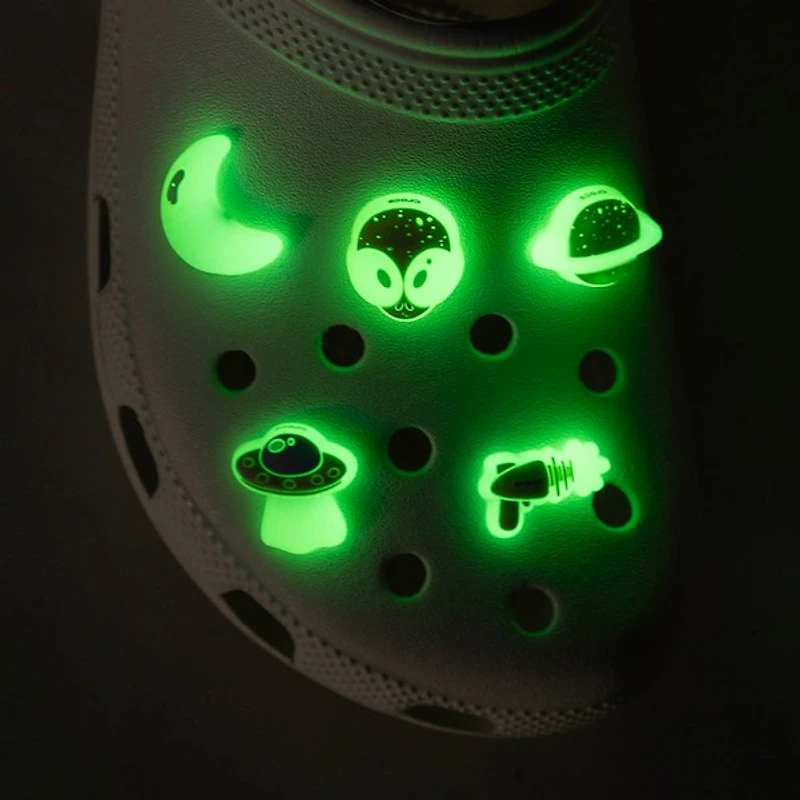 Crocs Jibbitz&trade Glow In The Dark Space Shoe Charms 5 Pack - Multicolor