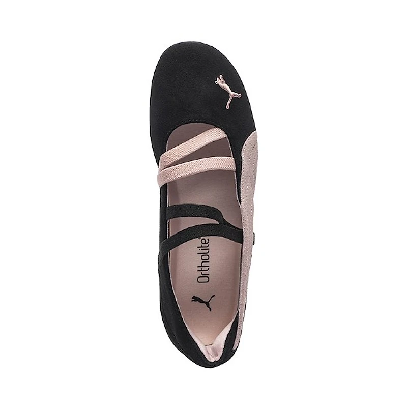 Ballerine PUMA Speedcat pour femmes - Noire / Mauve pâle