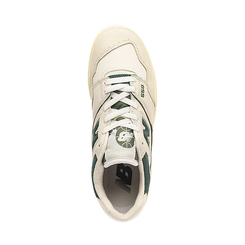 New Balance 550 Athletic Shoe - Permafrost / Dark Alpine Green