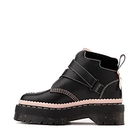 Womens Dr. Martens Catie Buckle Boot - Black / Powder Pink