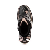 Botte à boucle Dr. Martens Catie pour femmes - Noire / Rose poudré
