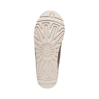 Pantoufle UGG® Tasman Shaggy en suède pour hommes - Brun fumée