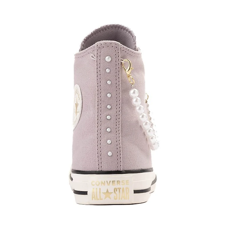 Espadrille Montante Converse Chuck Taylor All Star Dressed Up Pearls & Lace Pour Femmes - Mauve Givré
